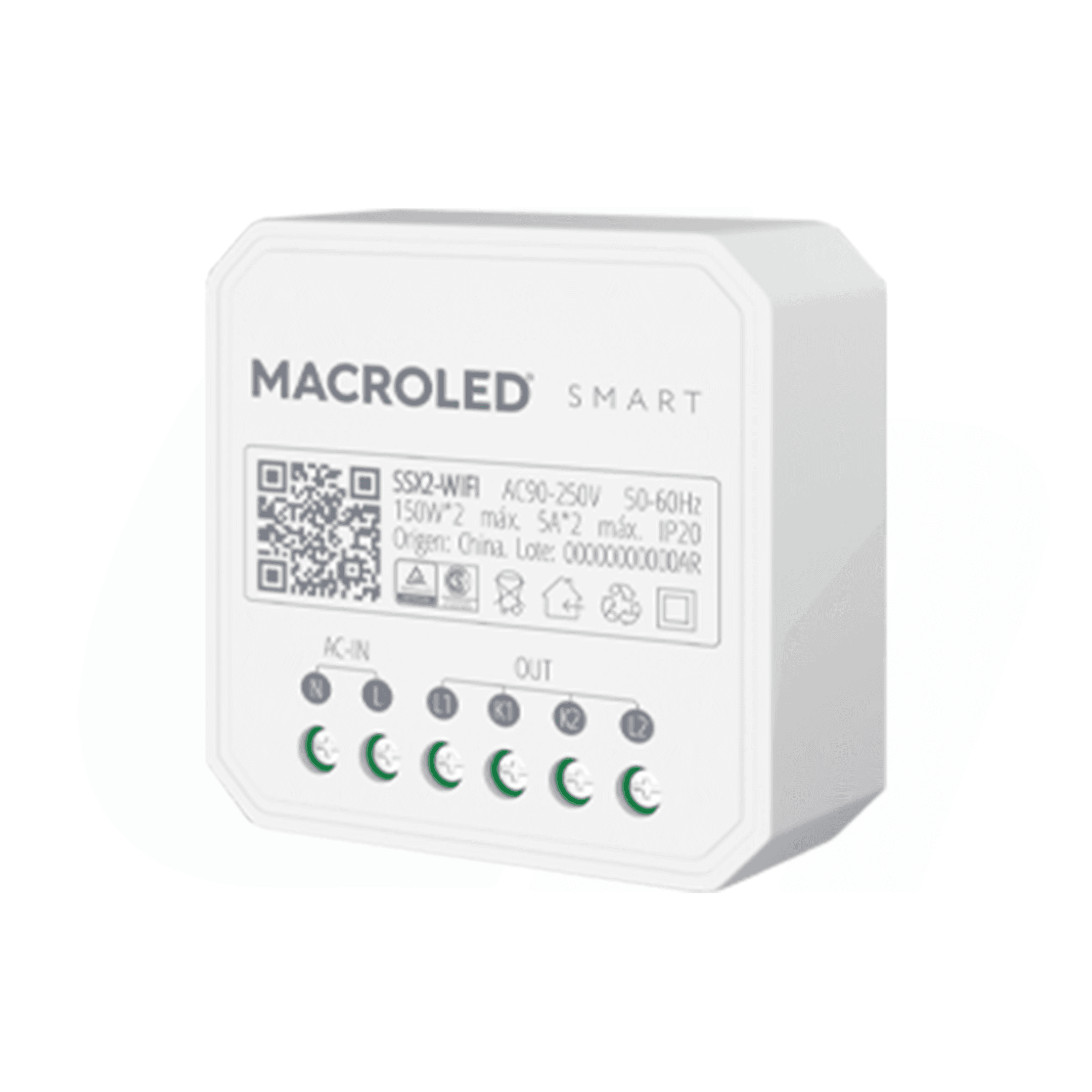 INTERRUPTOR SMART WIFI 10A 220V MACROLED