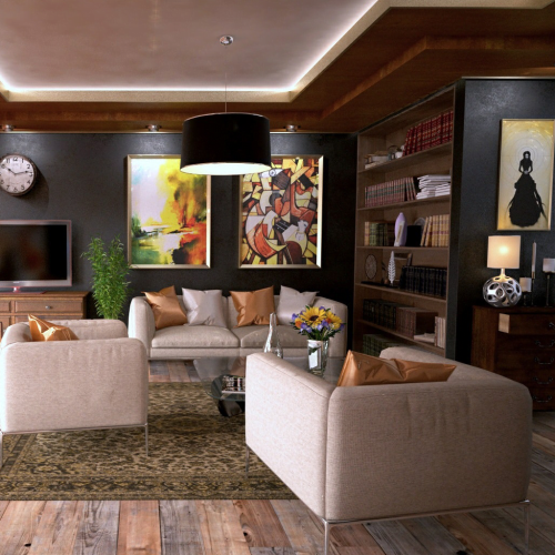 Casas-inteligentes-bucaramanga Espacio iluminado con domótica